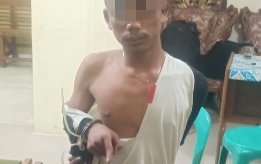 Seorang Pengedar Shabu Diciduk Polsek Tambang di Pos Ronda Desa Koto Perambahan