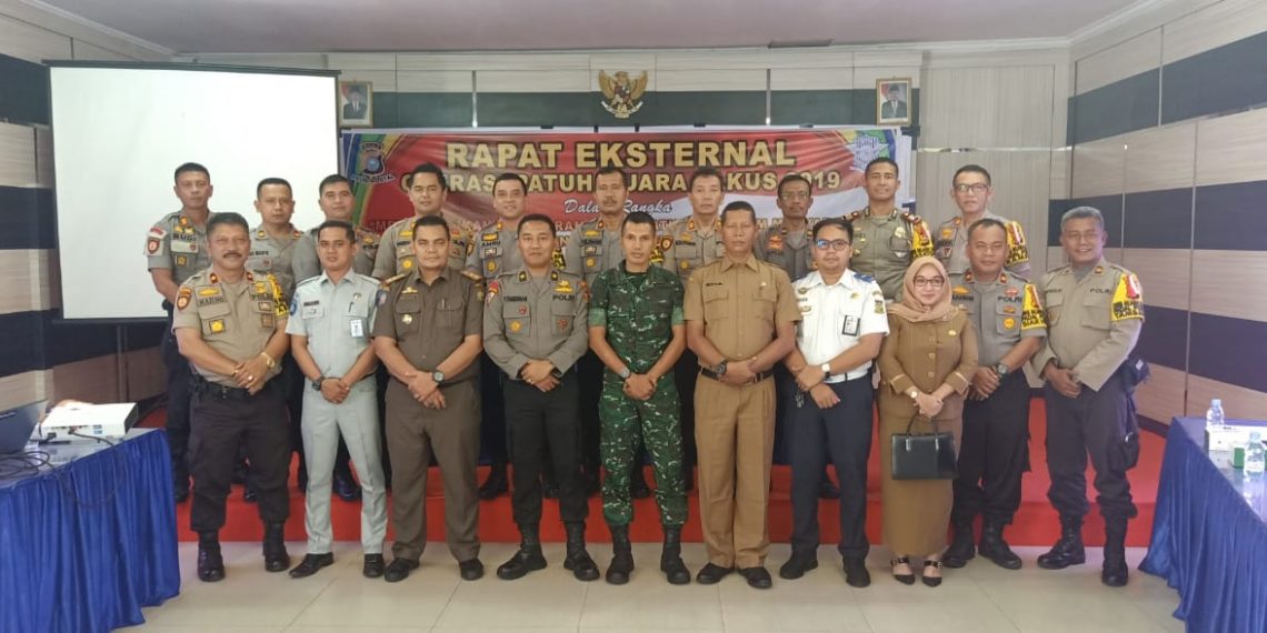 Polres Kampar Gelar Rapat Eksternal Operasi Patuh Muara Takus 2019