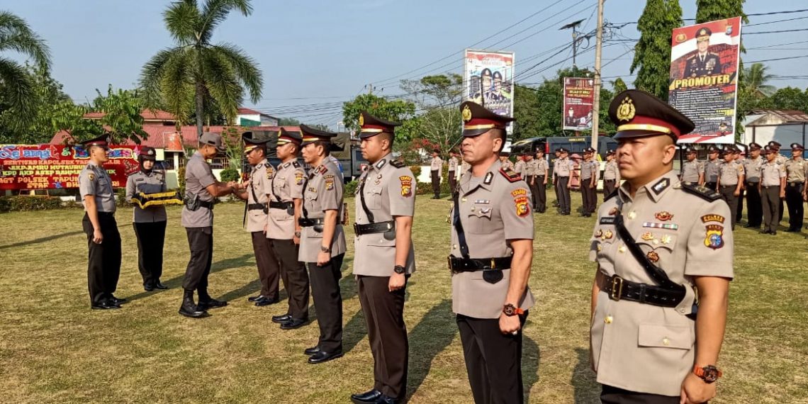 Kapolres Kampar Pimpin Sertijab Kabag Ops, Kapolsek Tapung Hulu dan Kapolsek Tapung Hilir