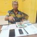 Opsnal Polsek Tapung Hulu Tangkap Penjual Nomor Togel Kim di Pasar Kasikan