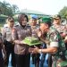 Surprise HUT TNI ke-74, Pejabat Utama Polres Kampar Kunjungi Kodim 0313/KPR dan Yonif 132/BS