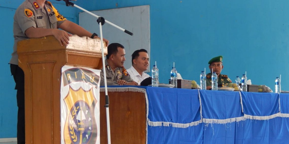 Kapolres Kampar Silaturahmi dengan Upika dan Tokoh Masyarakat Rantau Kampar Kiri