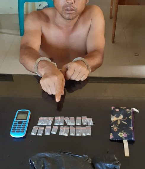 Edarkan Shabu, Buruh PT. Tasma Puja ini diamankan Security dan Diserahkan ke Polsek Tambang