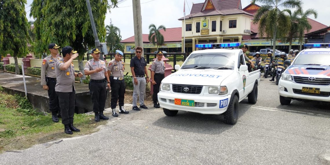 Kapolres Kampar Lepas Pelaksanaan Patroli Gabungan TNI – Polri