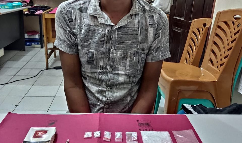 Resnarkoba Polres Kampar Tangkap Pengedar Shabu di Desa Sungai Sarik Kec. Kampar Kiri