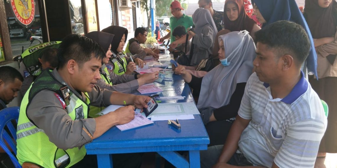 Minggu I Ops Zebra Muara Takus 2019, Polres Kampar Tilang 718 Pelanggar dan Beri 34 Teguran