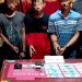 Polsek Kampar Kiri Ciduk 3 Pelaku Narkoba bersama Belasan Paket Shabu Siap Edar