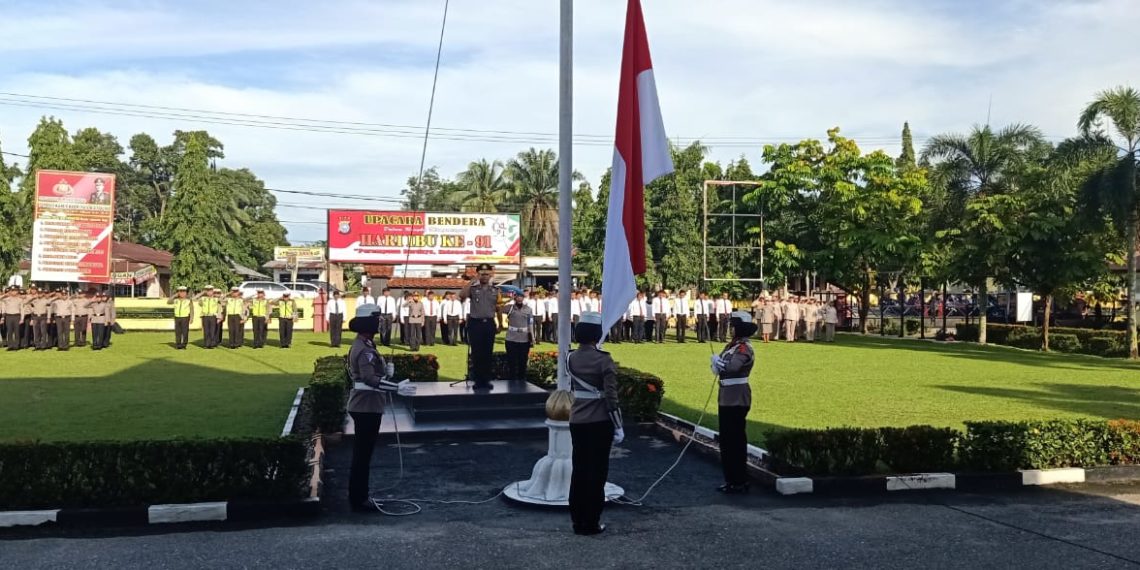 Polres Kampar Gelar Upacara Peringatan Hari Ibu ke-91, Seluruh Pelaksananya Anggota Polwan