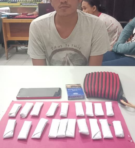 2 Pengedar Daun Ganja Kering Diringkus Resnarkoba Polres Kampar di Wilayah Bangkinang