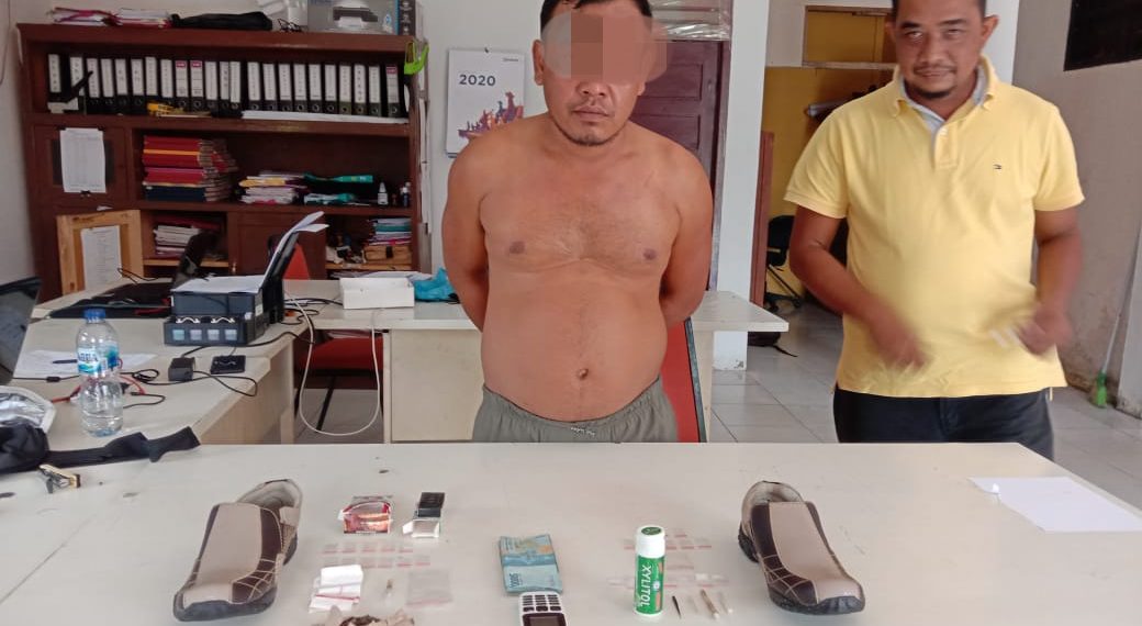 Polsek Tapung Hilir Tangkap Pengedar Narkoba di Desa Sekijang