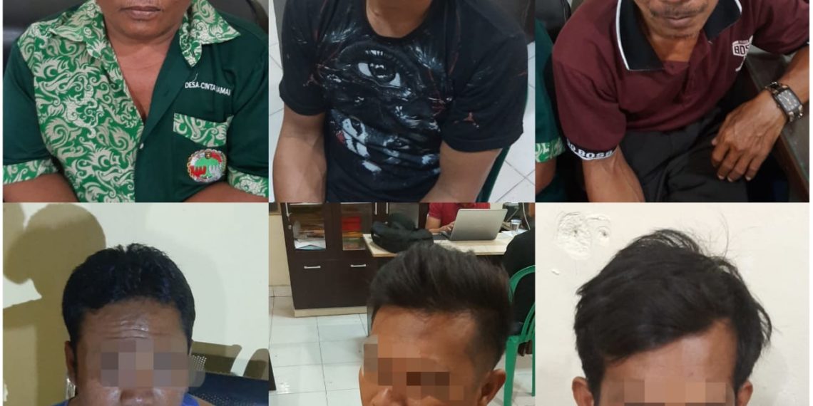 Polres Kampar Kembali Tangkap 6 Pelaku Judi Gelper Ikan-ikan di Wilayah Tapung Hilir