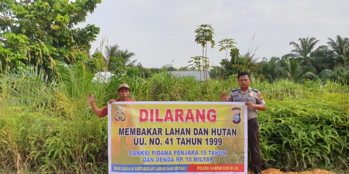 Polsek-polsek di Jajaran Polres Kampar Intensifkan Kegiatan Preventif Cegah Karhutla