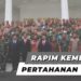Presiden Berikan Arahan pada Rapim Kementerian Pertahanan, yang dihadiri Petinggi TNI-POLRI