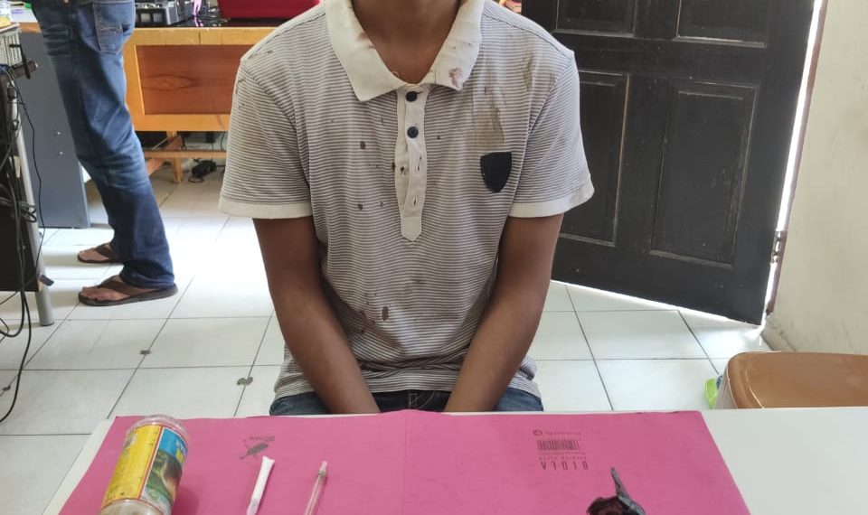 Resnarkoba Polres Kampar Tangkap Seorang Pengedar Shabu di Desa Bukit Payung Bangkinang