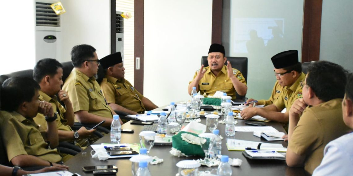 Pimpin Rapat Evaluasi Inflasi Daerah, Bupati Minta Seluruh Satker Jangan hanya Menunggu.