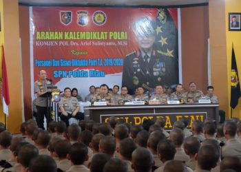 Kalemdiklat Polri Beri Arahan 203 Siswa Diktukba Polri SPN Polda Riau