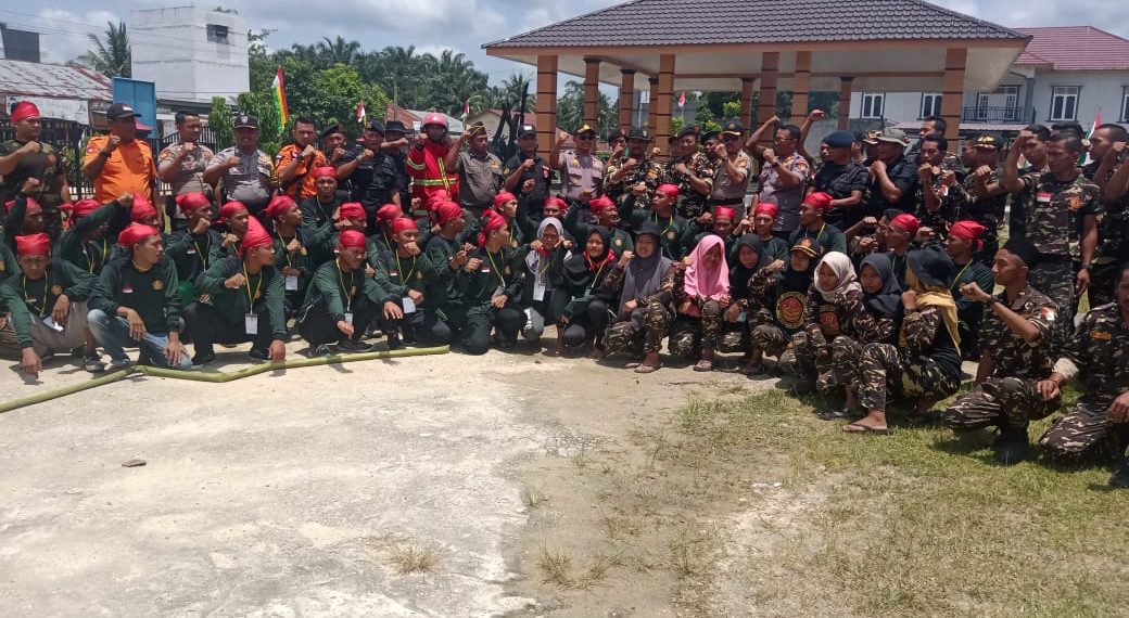Diklat Terpadu Dasar Ansor Banser Angkatan XIX di Kec. Gunung Sahilan diikuti 100 Anggotanya