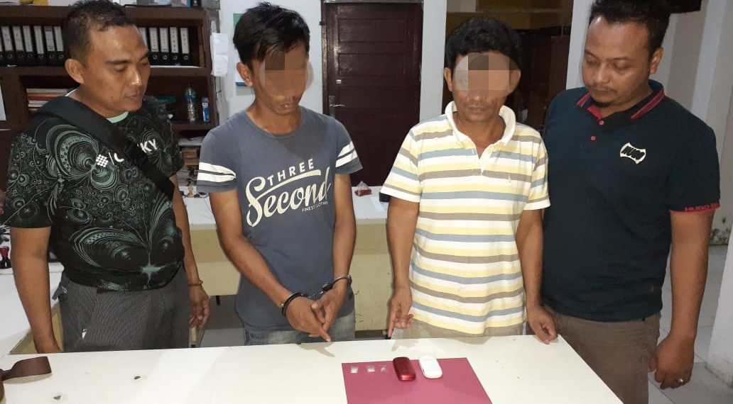 Polsek Tapung Hilir Amankan 2 Pelaku Narkoba di Wilayah Desa Kota Garo