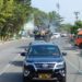Antisipasi Covid-19, Polres Kampar Semprotkan Desinfektan dalam Kota Bangkinang dengan Mobil AWC