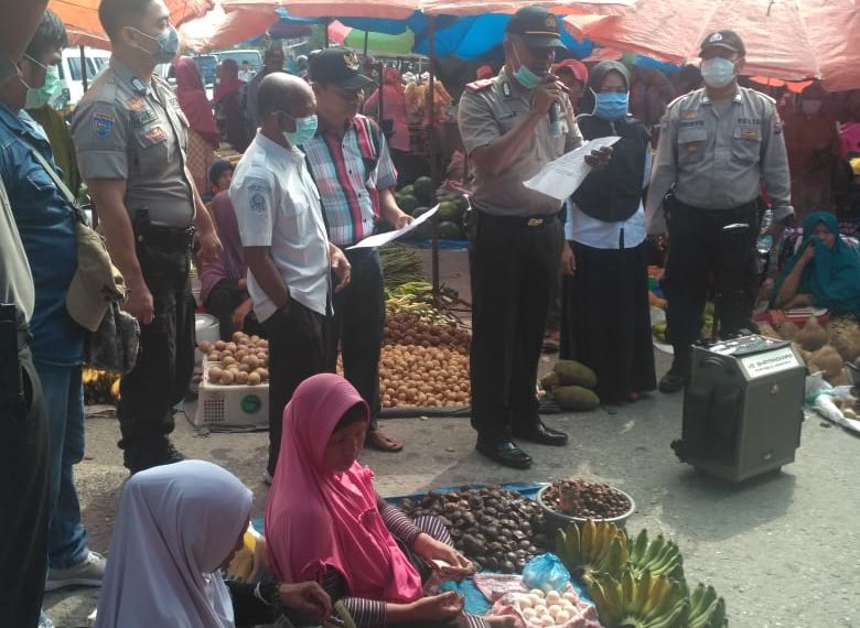 Kapolsek Tambang Gandeng Puskesmas dan Kades Himbau Warga Antisipasi Penyebaran Covid-19