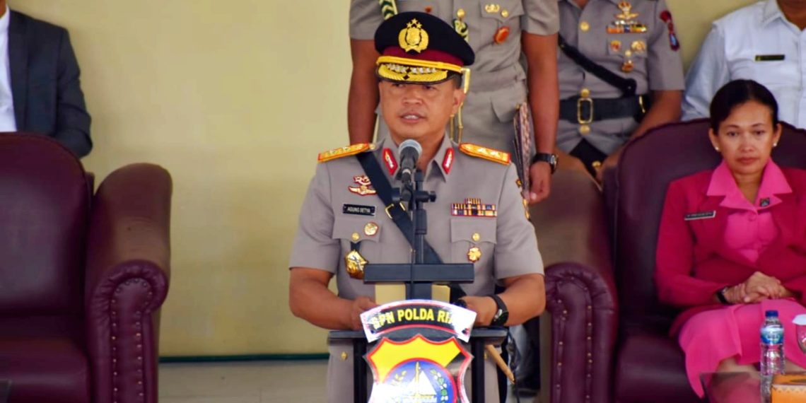 Kapolda Riau Lantik 203 Bintara Lulusan Diktukba Polri T.A 2019-2020 SPN Polda Riau