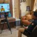Bupati Kampar H. Catur Sugeng Susanto, SH ikuti video conference Dengan Mendagri dan Beberapa Kementerian.