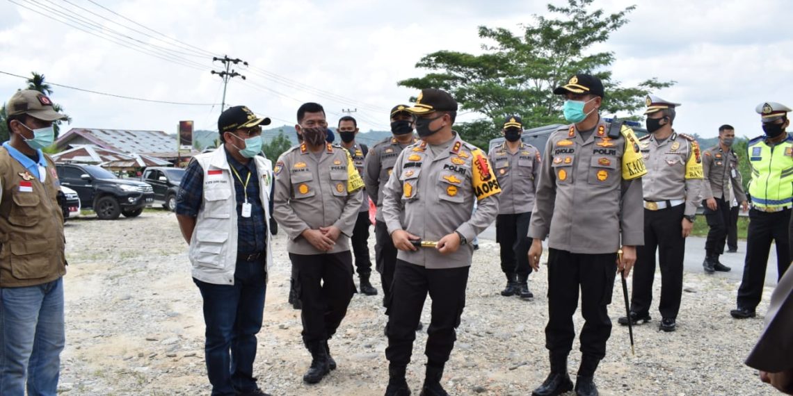 Kapolda Riau Tinjau Pospam Ops Ketupat Lancang Kuning 2020 dekat Perbatasan Sumatera Barat