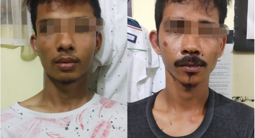 2 Begal Jambret Diringkus Warga dan Diserahkan ke Bhabinkamtibmas Desa Teratak Buluh