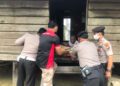 Polres Kampar dan Jajarannya Terus Upayakan Bantu Bahan Pangan Bagi Warga Terdampak Covid-19