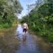 Akibat Hujan Lebat, Beberapa Jalan Penghubung Desa di Wilayah Kampar Kiri Terendam Banjir