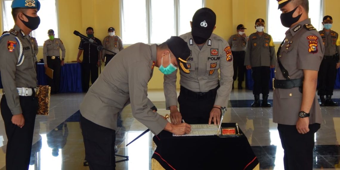 Hari ini AKP Rachmat Muchamad Resmi Menjabat Sebagai Kabag Ops Polres Kampar