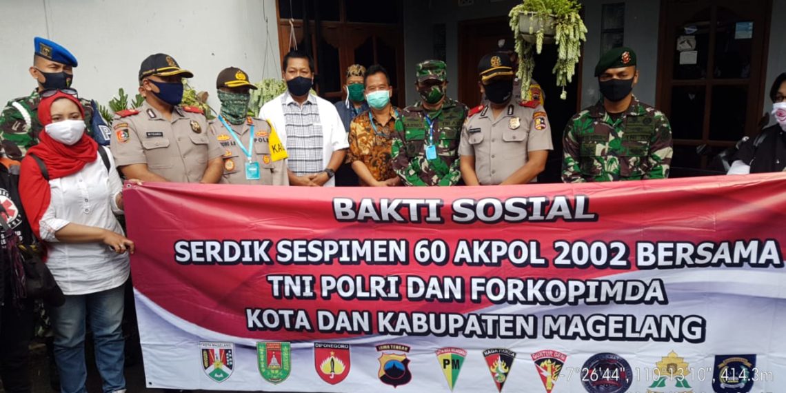 Serdik Sespimen Polri Angkatan ke-60 dari Alumni Akpol 2002 Gelar Bakti Sosial di Magelang Kota
