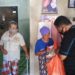 Penerima Bantuan Sosial dari Polres Kampar Sampaikan Ucapan Selamat Hari Bhayangkara ke-74