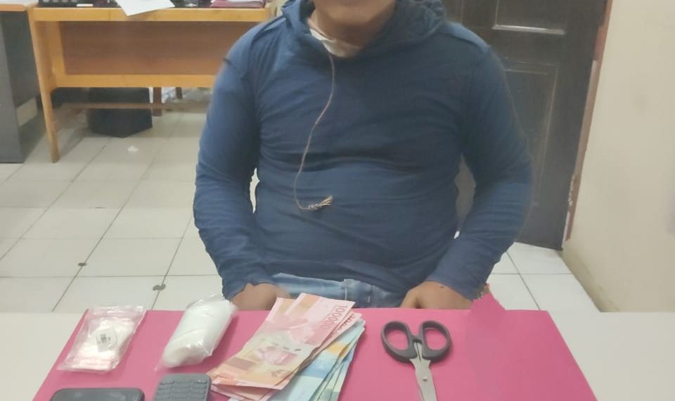 Seorang Residivis Bandar Shabu Diringkus Resnarkoba Polres Kampar di Perhentian Raja