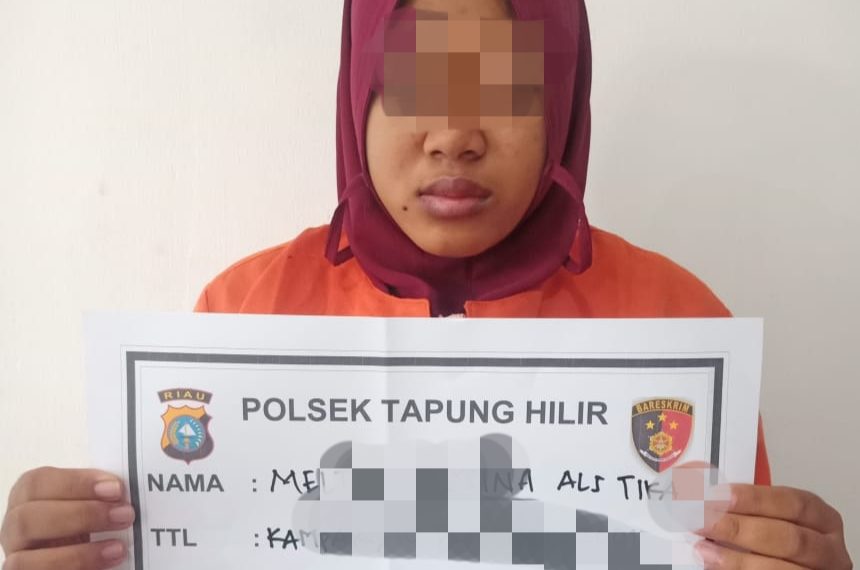 Polsek Tapung Hilir Kampar Tangkap Wanita Tersangka Kasus Penipuan