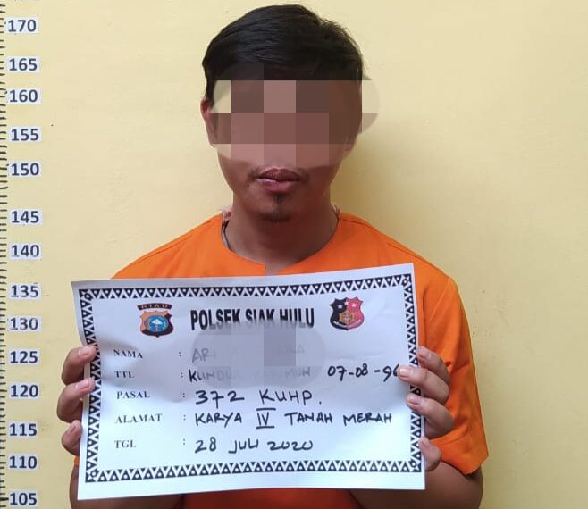 Pinjam Sepeda Motor Teman Lalu Digadaikan, Pelaku Diamankan Polsek Siak Hulu