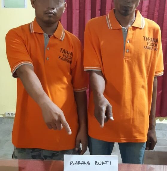 Polsek Kampar Kiri Kembali Tangkap 2 Pelaku Narkoba di Desa Kuntu