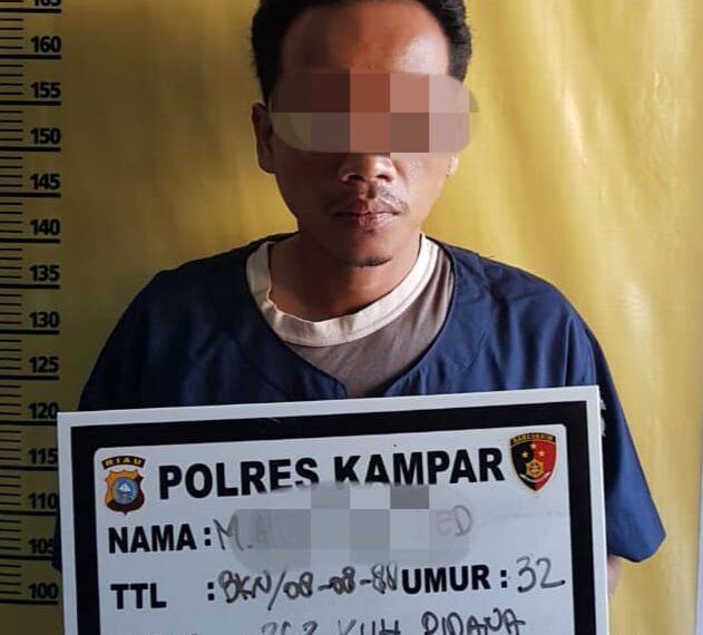 Satreskrim Polres Kampar Ringkus Seorang Pelaku Curanmor Beberapa Jam Setelah Kejadian