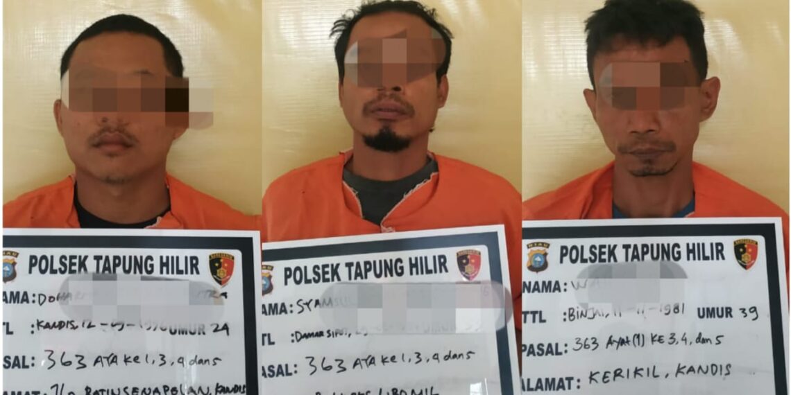 3 Kawanan Pelaku Curanmor Diringkus Polsek Tapung Hilir