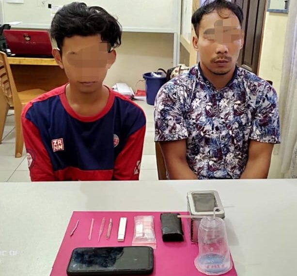 2 Pengedar Shabu Diringkus Resnarkoba Polres Kampar di Wilayah Pasir Sialang Bangkinang