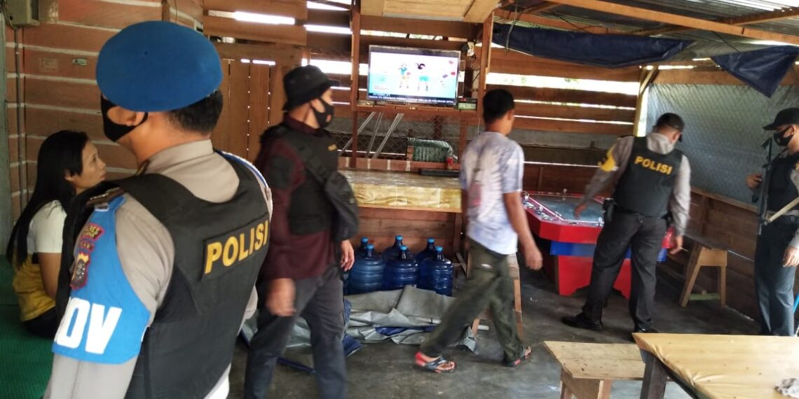 Giliran Polsek Tapung Hulu Amankan 2 Mesin Gelper Ikan-ikan di Desa Kasikan
