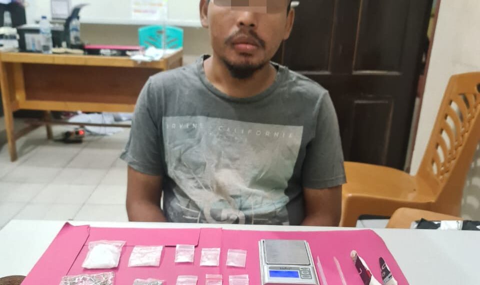 Resnarkoba Polres Kampar Tangkap Pengedar Shabu dan Daun Ganja di Desa Ganting Salo
