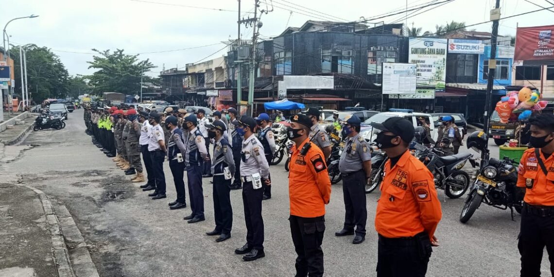 281 Pelanggar Protokol Kesehatan di Bangkinang Terjaring Operasi Justisi Satgas Pemburu Teking Covid-19