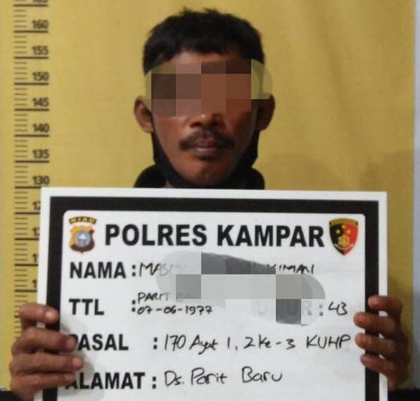Polres Kampar Ungkap Kasus Persekusi yang Terjadi di Desa Parit Baru Tambang Dibulan Lalu