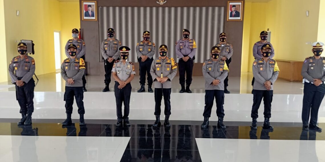 Kapolres Kampar Pimpin Upacara Kenaikan Pangkat Personel Periode 1 Oktober 2020