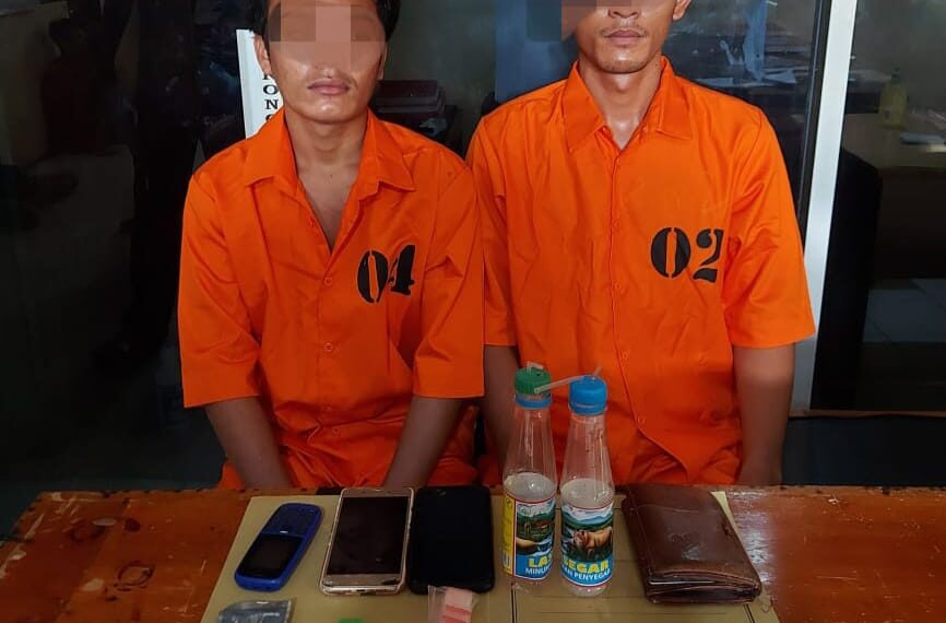 1 Dari 2 Pelaku Narkoba Yang Diciduk Polsek Tapung, Ditangkap di Kandang Kuda Desa Gading Sari