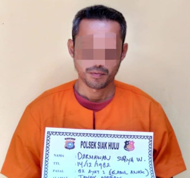 Polsek Siak Hulu Tangkap Pelaku Tindak Pidana Perbuatan Cabul Terhadap Anak Dibawah Umur