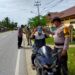 Ops Zebra 2020 : Polsek Kampar Kiri Bagikan 500 Masker Kepada Masyarakat Pengguna Jalan
