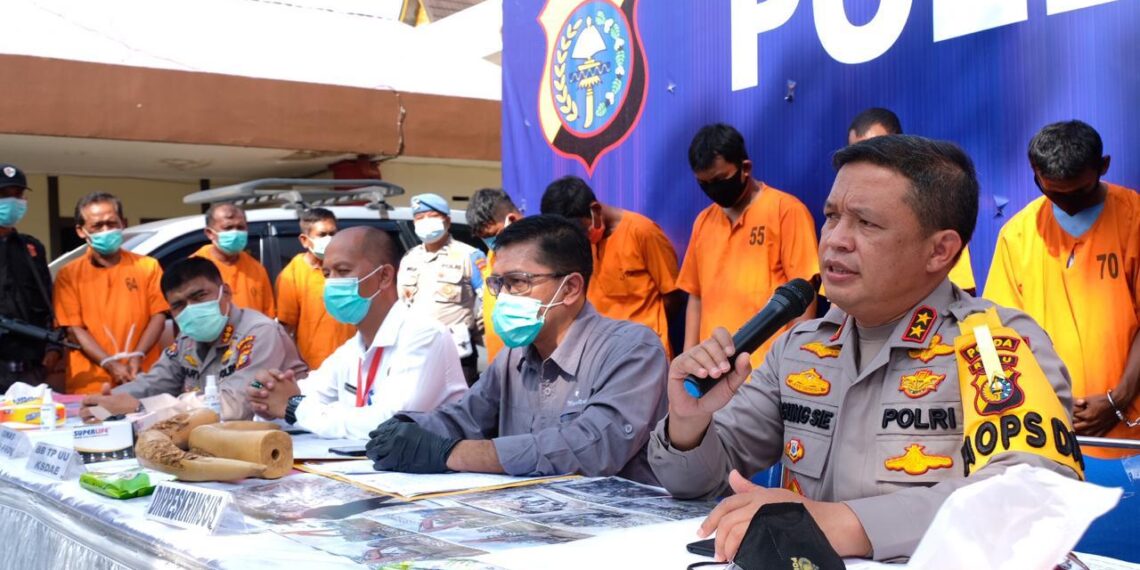 Ditkrimsus Polda Riau Amankan 10 Pelaku Usaha Galian C Ilegal, Karena Merusak Lingkungan