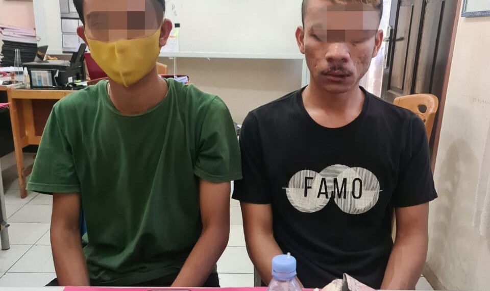 2 Pelaku Narkoba Diciduk Resnarkoba Polres Kampar di Gang Kasturi Bangkinang Kota